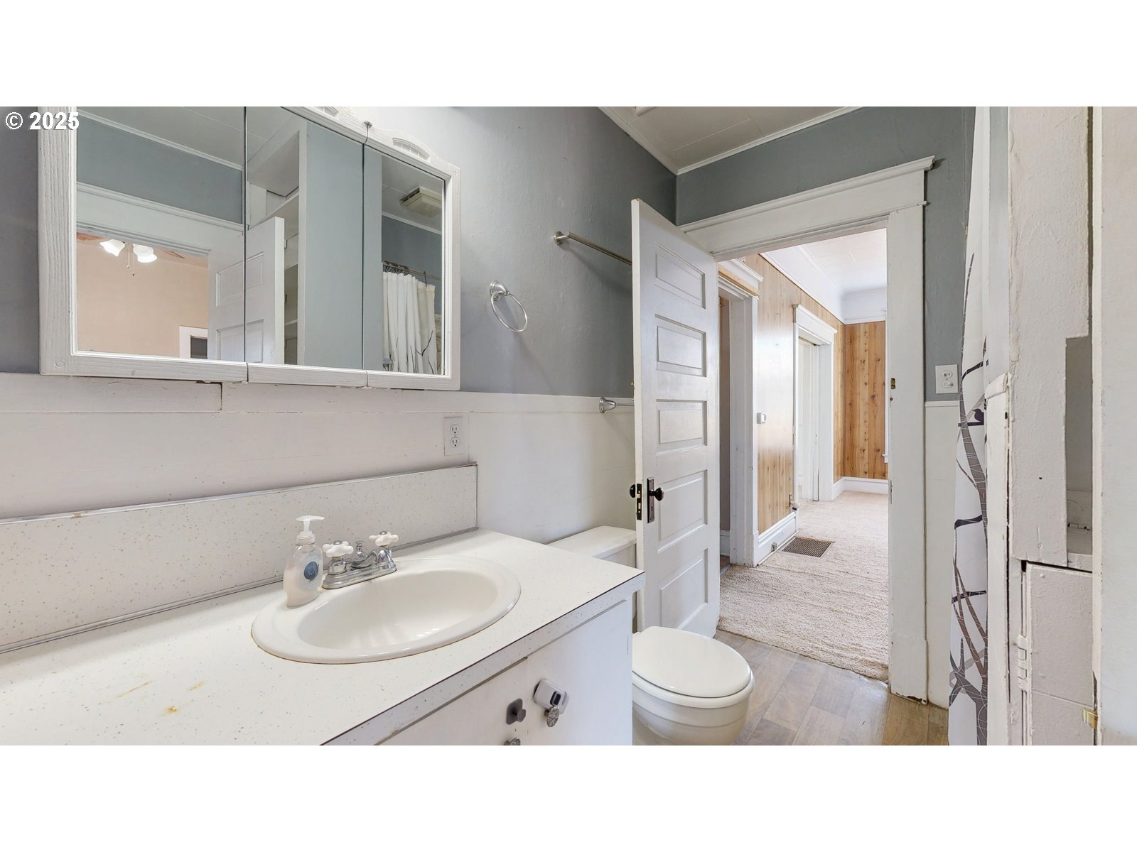 2438 Auburn Avenue Baker City, OR 97814 - Photo 25 of 41 a bathroom with a sink and a mirror