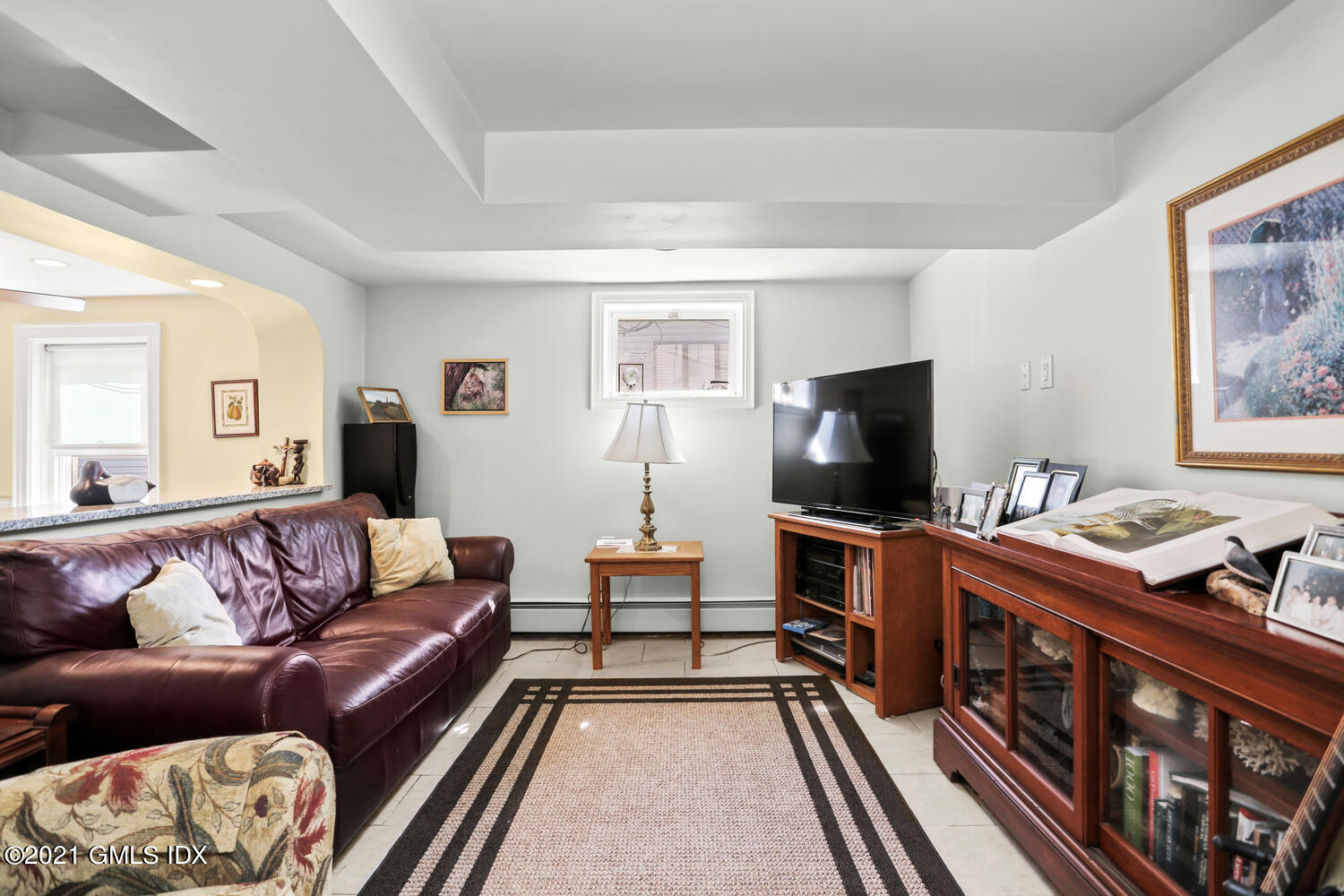 45 Rodwell Avenue Greenwich, CT 06830 - Photo 21 of 42 a living room with furniture and a flat screen tv