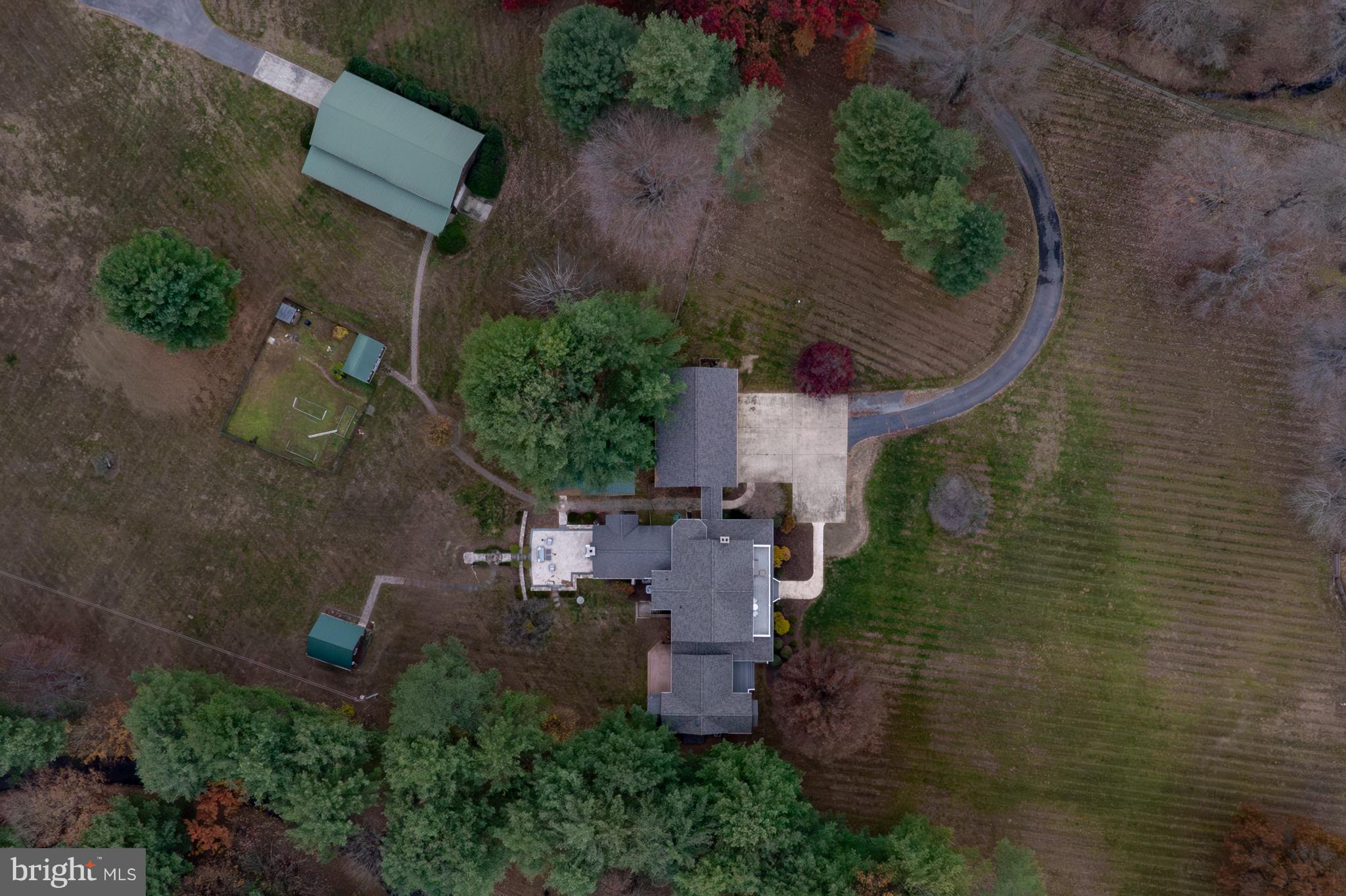 37896 Legard Farm Road Purcellville, VA 20132 - Photo 102 of 117 an aerial view of a house with outdoor space and street view