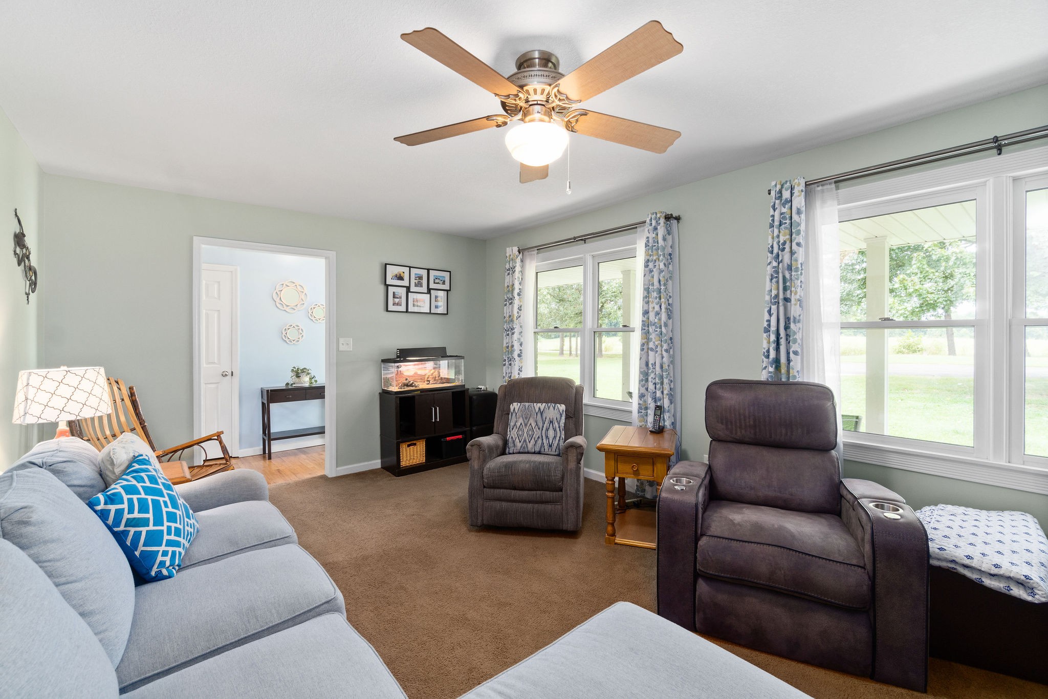 5133 Marion Road Cunningham, TN 37052 - Photo 14 of 38 a living room with furniture and a large window