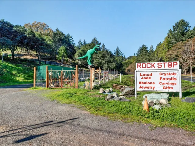 a view of a city with mountains in the background