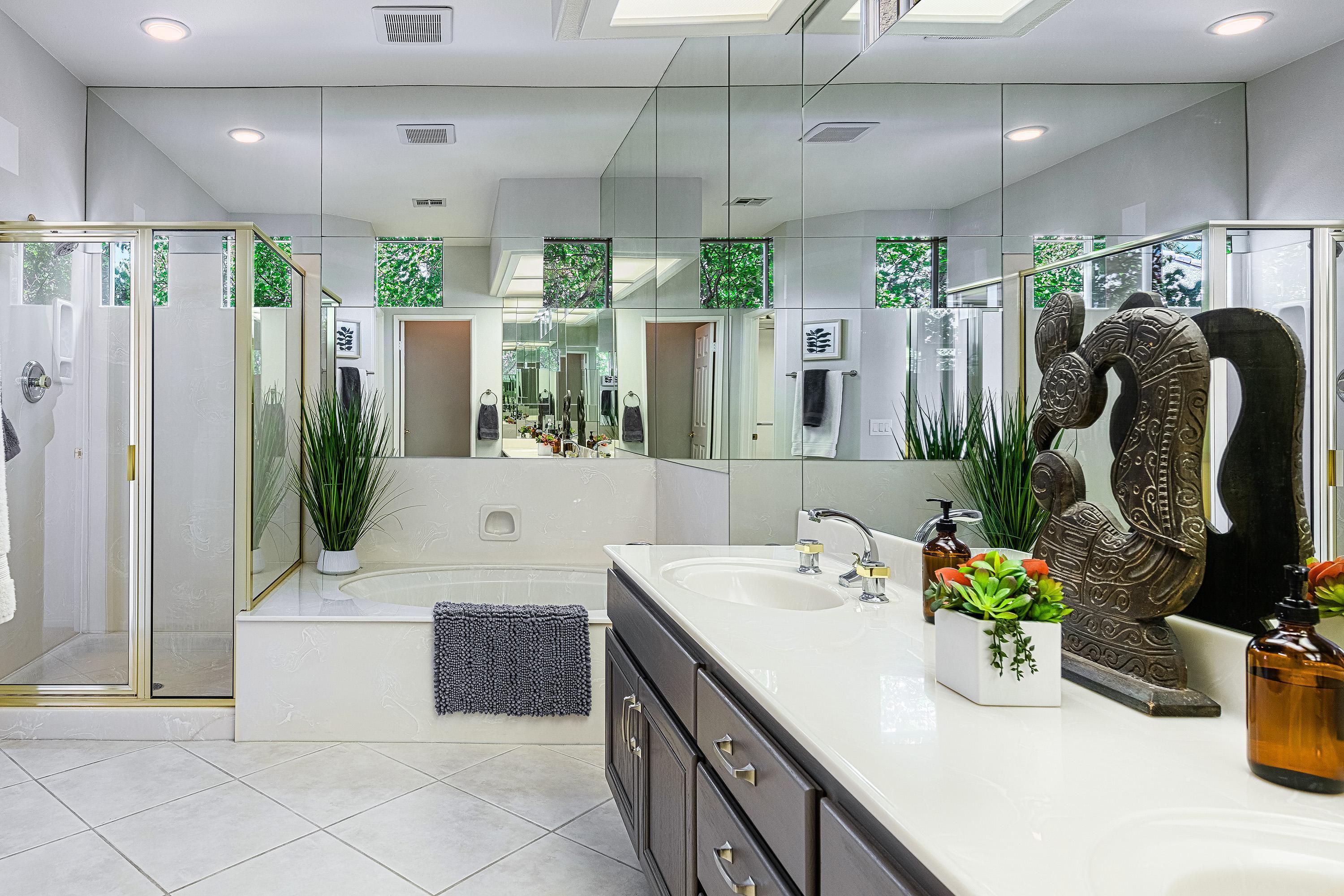 7 Florentina Drive Rancho Mirage, CA 92270 - Photo 19 of 45 a kitchen with a sink refrigerator and wooden floor