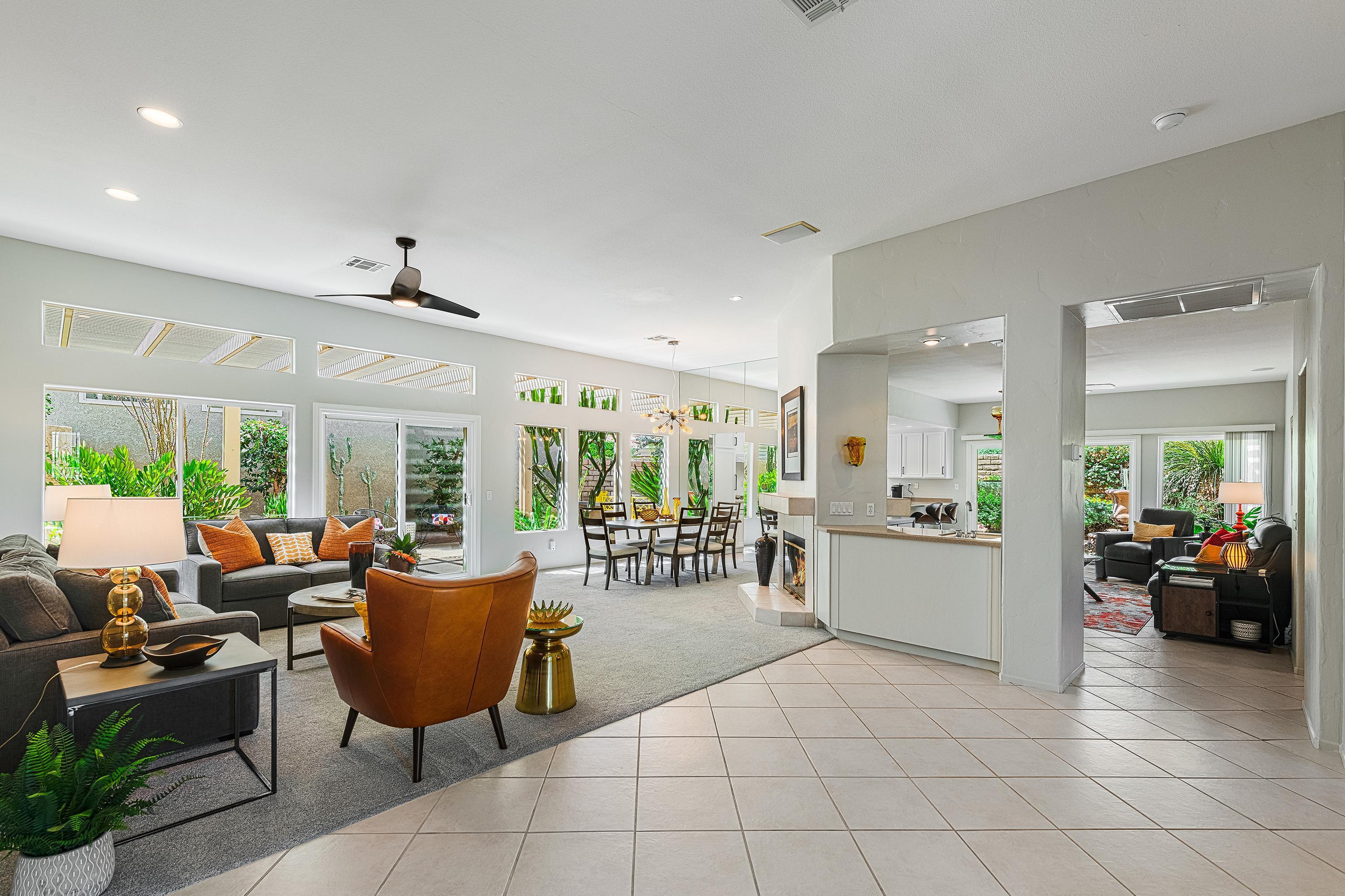 7 Florentina Drive Rancho Mirage, CA 92270 - Photo 30 of 45 a living room with furniture and a large window