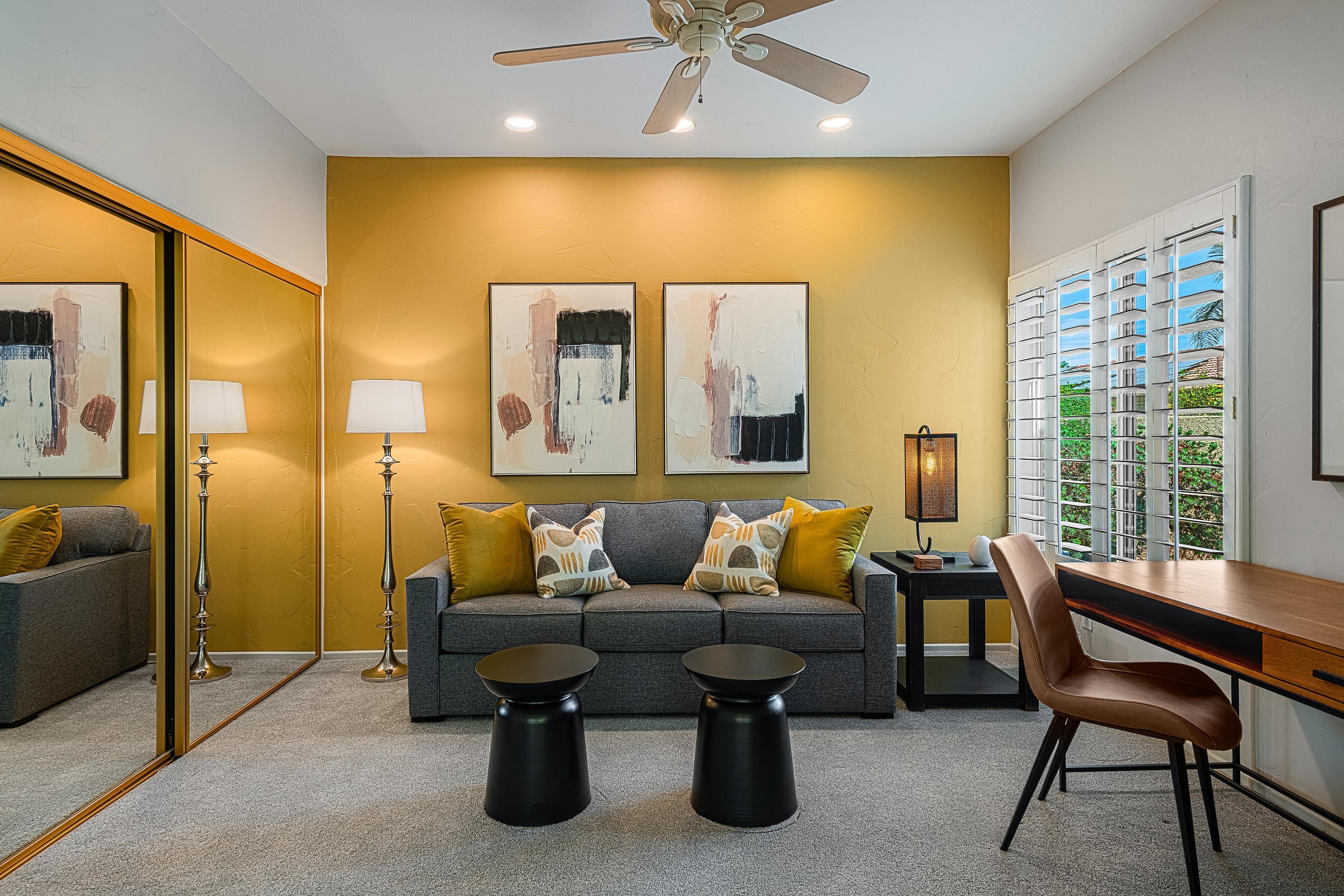 7 Florentina Drive Rancho Mirage, CA 92270 - Photo 38 of 45 a living room with furniture and a wooden floor
