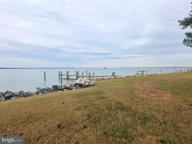 a view of a lake with outdoor space