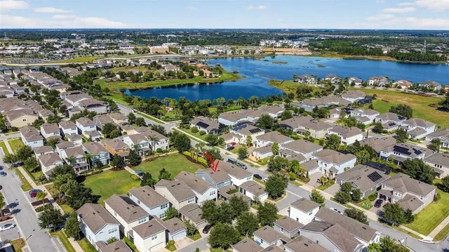 a view of a city with an ocean