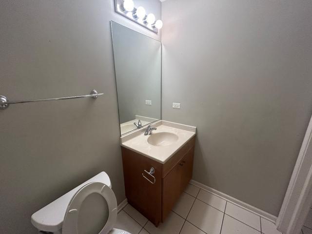 1461 South Halsted Street, Unit 1B Chicago, IL 60607 - Photo 7 of 20 a bathroom with a sink vanity mirror and toilet