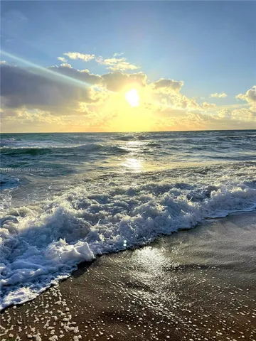 a view of an ocean and beach