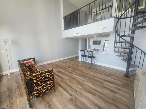 a view of a balcony with a stove