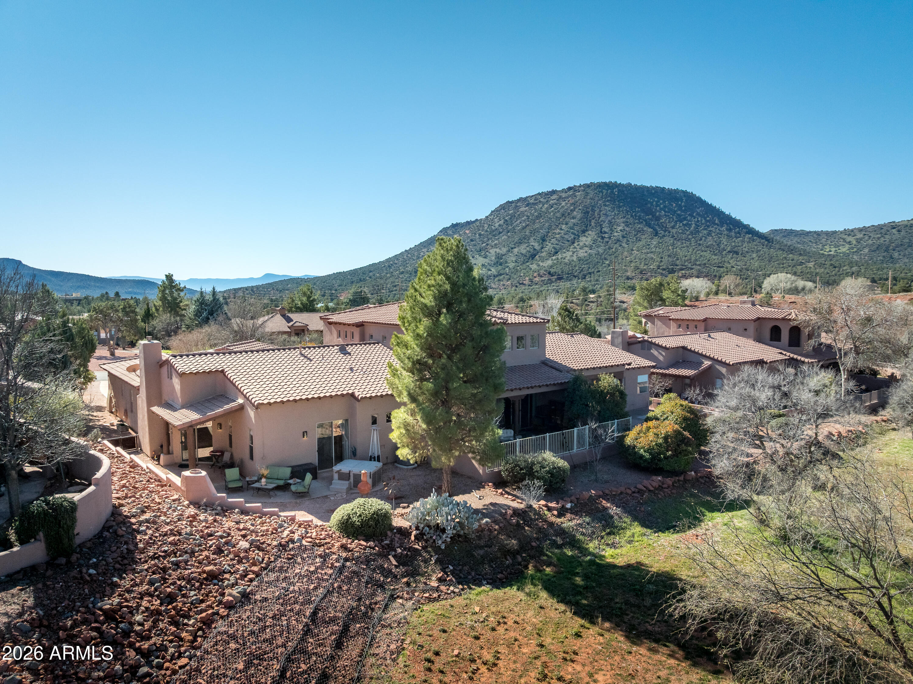100 Rio Sinagua Sedona, AZ 86351 - Photo 40 of 43 a view of a house with a mountain