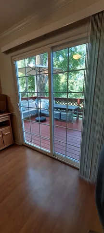 a view of a room with window