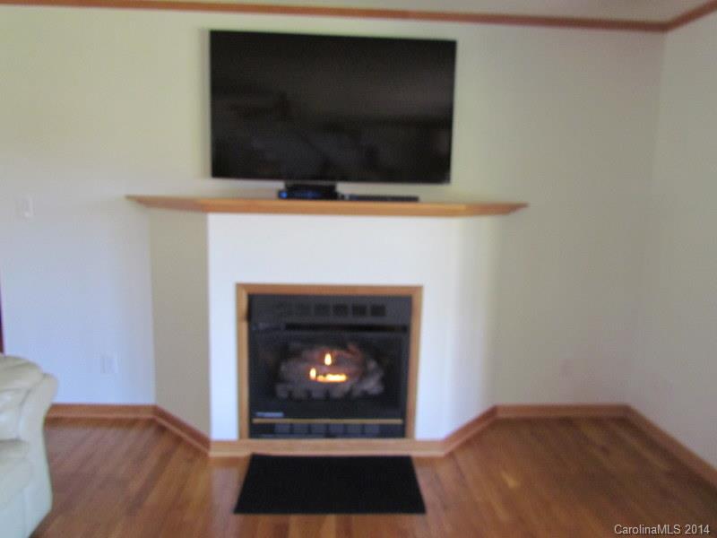 7858 Cheatham Ford Road Hiddenite, NC 28636 - Photo 22 of 24 a living room with a fireplace and a flat screen tv