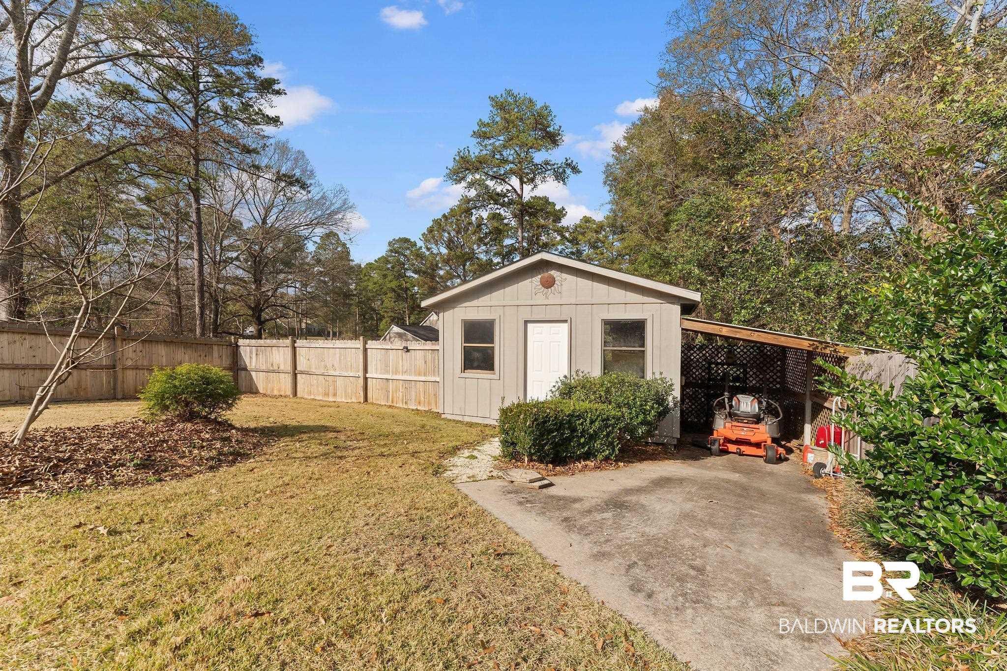 525 Norwood Road Monroeville, AL 36460 - Photo 49 of 55 View of outbuilding featuring a fenced backyard
