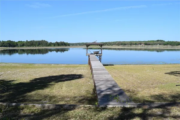 a view of a lake with houses