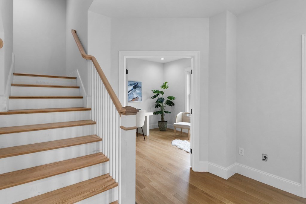 6 Rowell Road Middleton, MA 01949 - Photo 16 of 35 a view of entryway with wooden floor and stairs