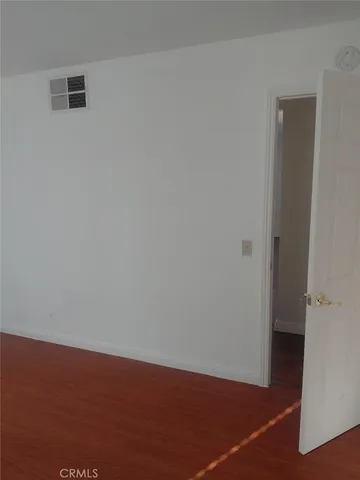 an empty room with an entryway