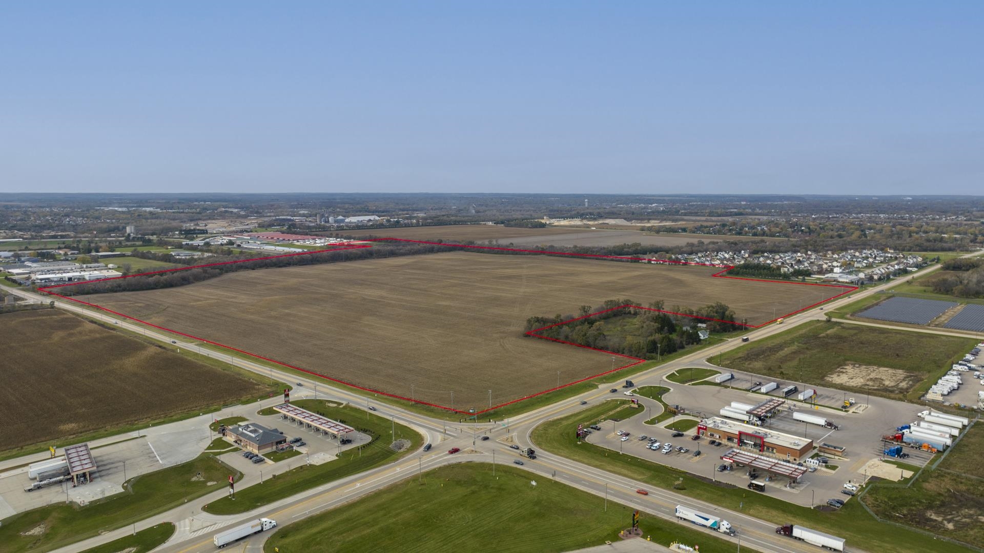 56-xx East Rockton Road Roscoe, IL 61073 - Photo 3 of 14 an aerial view of a city