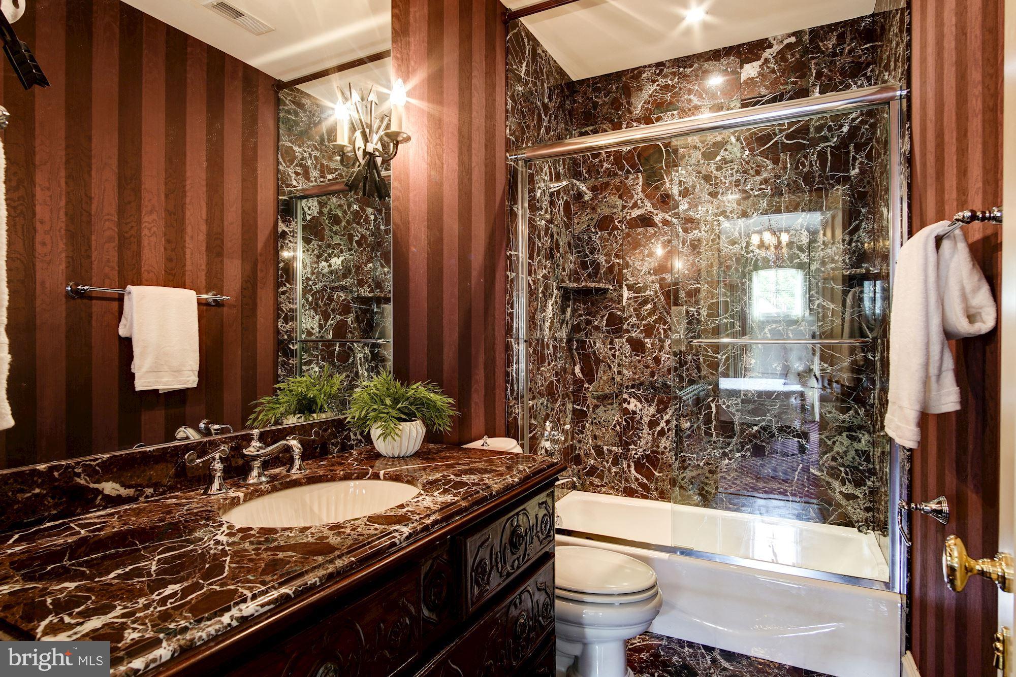 8715 Burdette Road Bethesda, MD 20817 - Photo 34 of 48 Marble En-Suite Bath