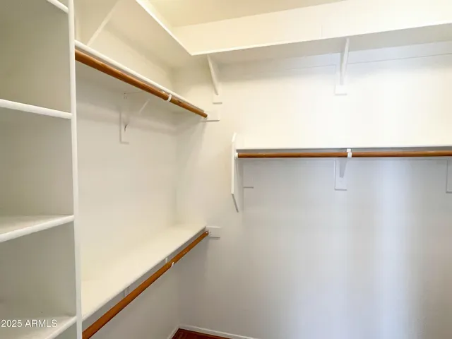 a close view of closet