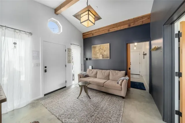 a view of a park with swings and slides