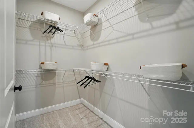 a view of a walk in closet