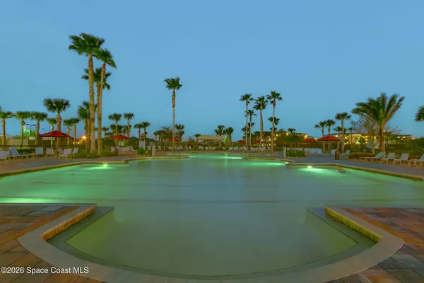 a view of a garden with an outdoor space