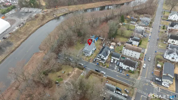 a aerial view of city