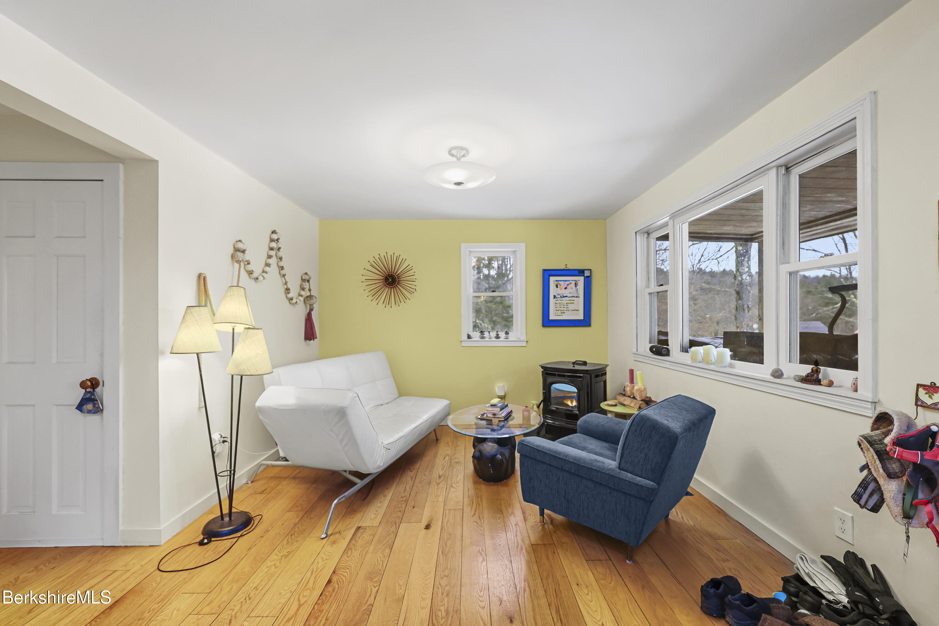 13 Jordan Road Cummington, MA 01026 - Photo 6 of 51 Living Room-Pellet Stove