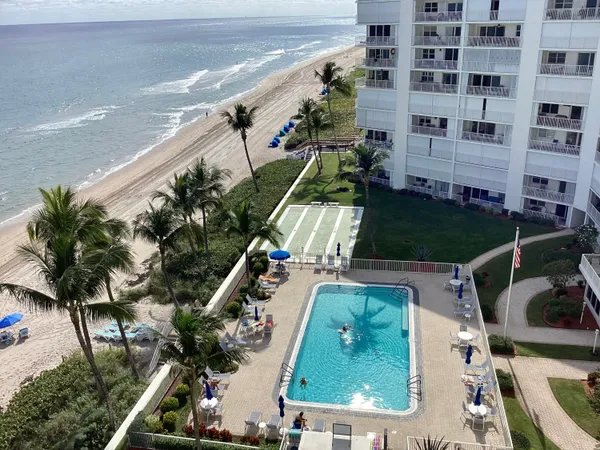 a view of an ocean beach