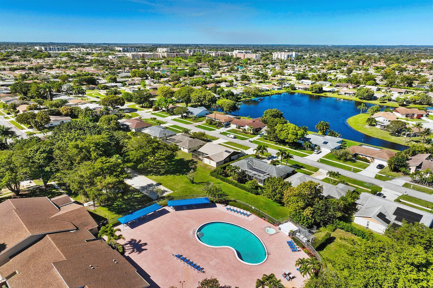 14656 Country Side Lane Delray Beach, FL 33484 - Photo 33 of 40 Coco Wood Lakes Association Aerial