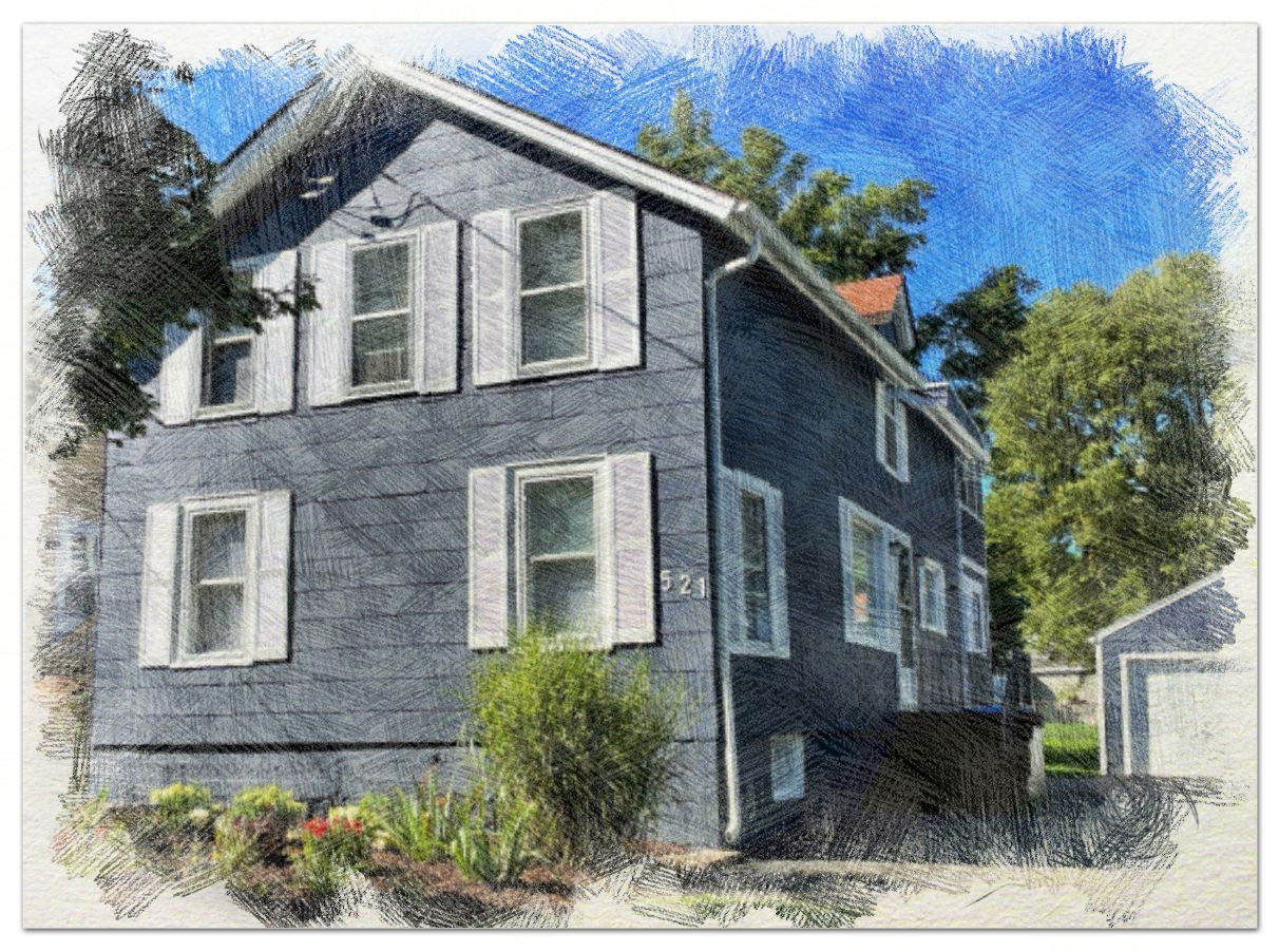 521 Peyton Street, Unit 100 Geneva, IL 60134 - Photo 2 of 34 a front view of a house with a yard