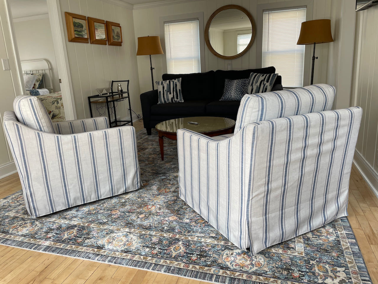 521 Peyton Street, Unit 100 Geneva, IL 60134 - Photo 9 of 34 a living room with furniture and a wooden floor