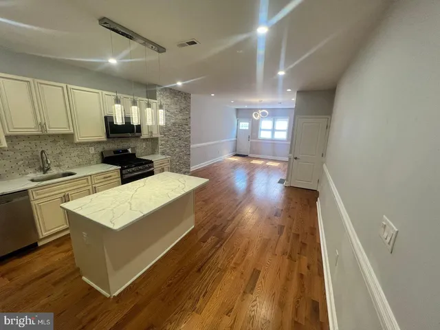 a view of wooden floor in a room