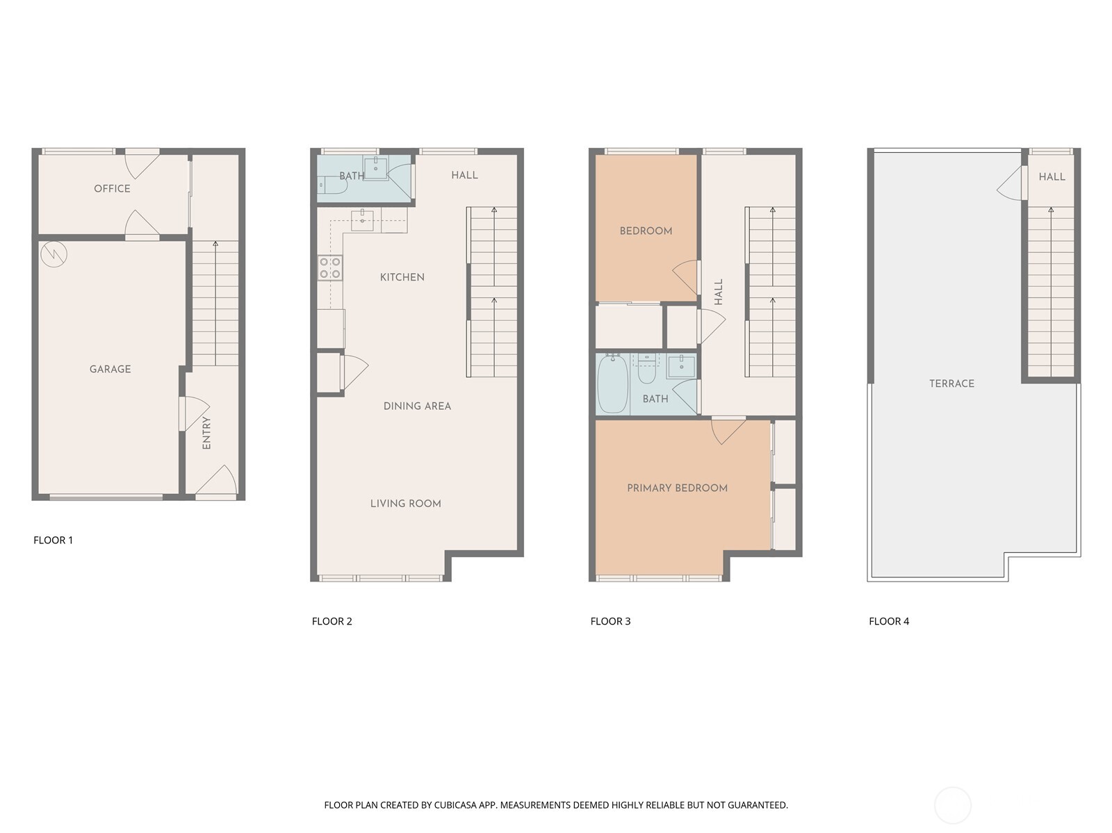 5009 Renton Avenue South, Unit C Seattle, WA 98118 - Photo 26 of 26 a picture of a floor plan