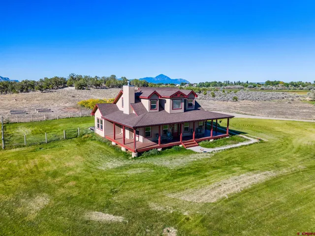 a view of a big room with a big yard and large trees