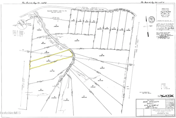 a yard with tall trees