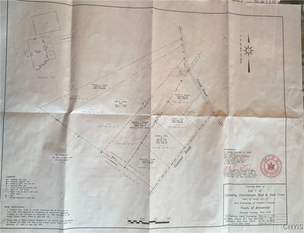 11695 Creek Road Annsville, NY 13471 - Photo 34 of 34 Survey Map