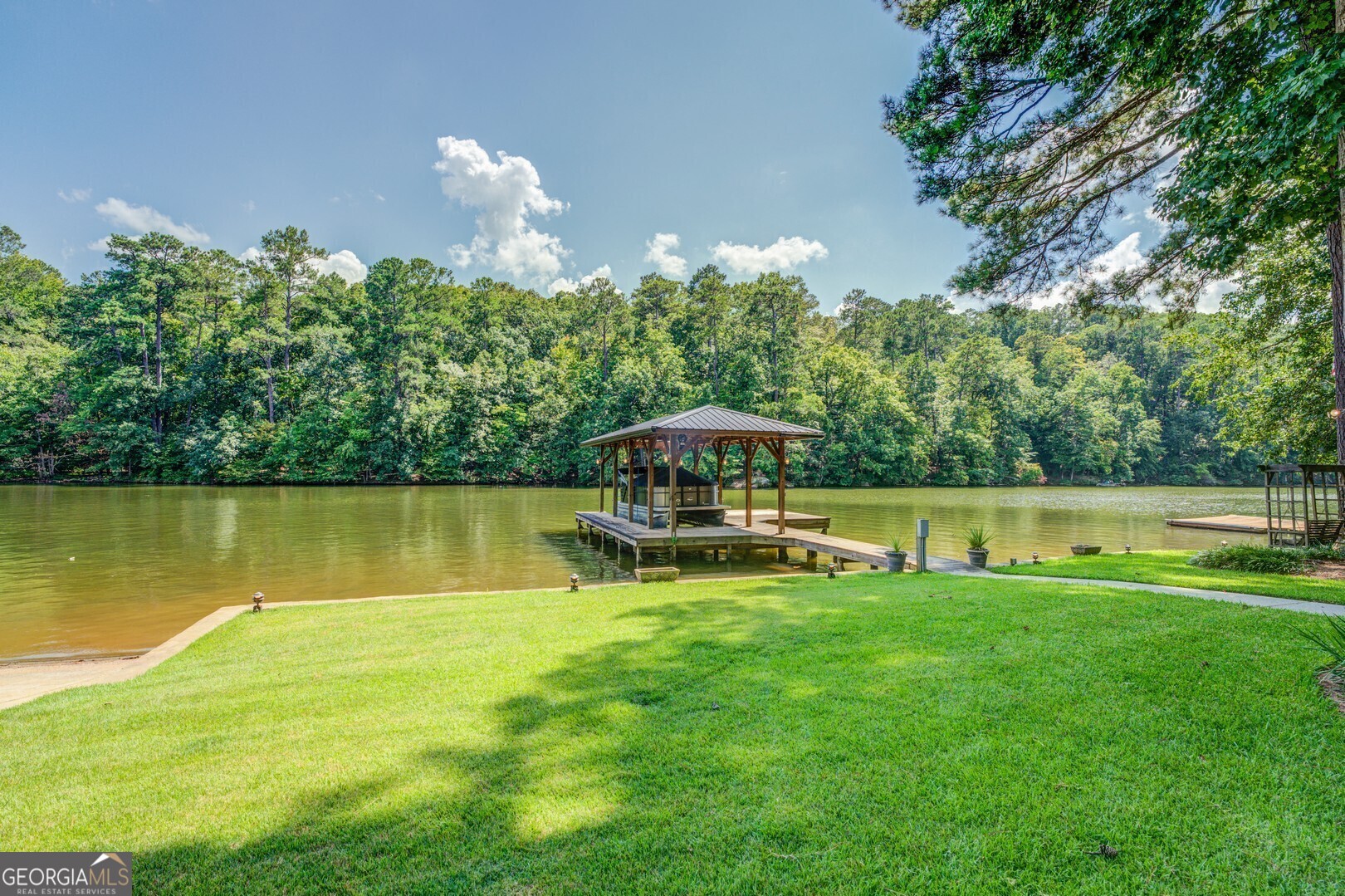 2601 Turtle Cove Monticello, GA 31064 - Photo 72 of 85 a view of a swimming pool with a patio and a yard with swimming pool