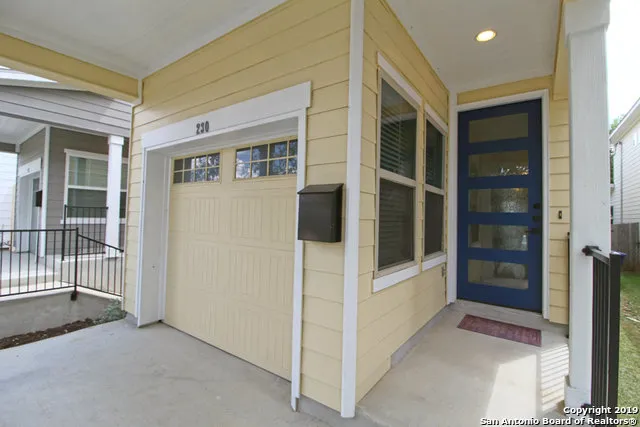 a view of front door