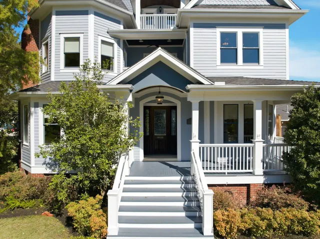 front view of a house with a porch