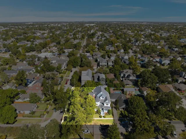 an aerial view of multiple house