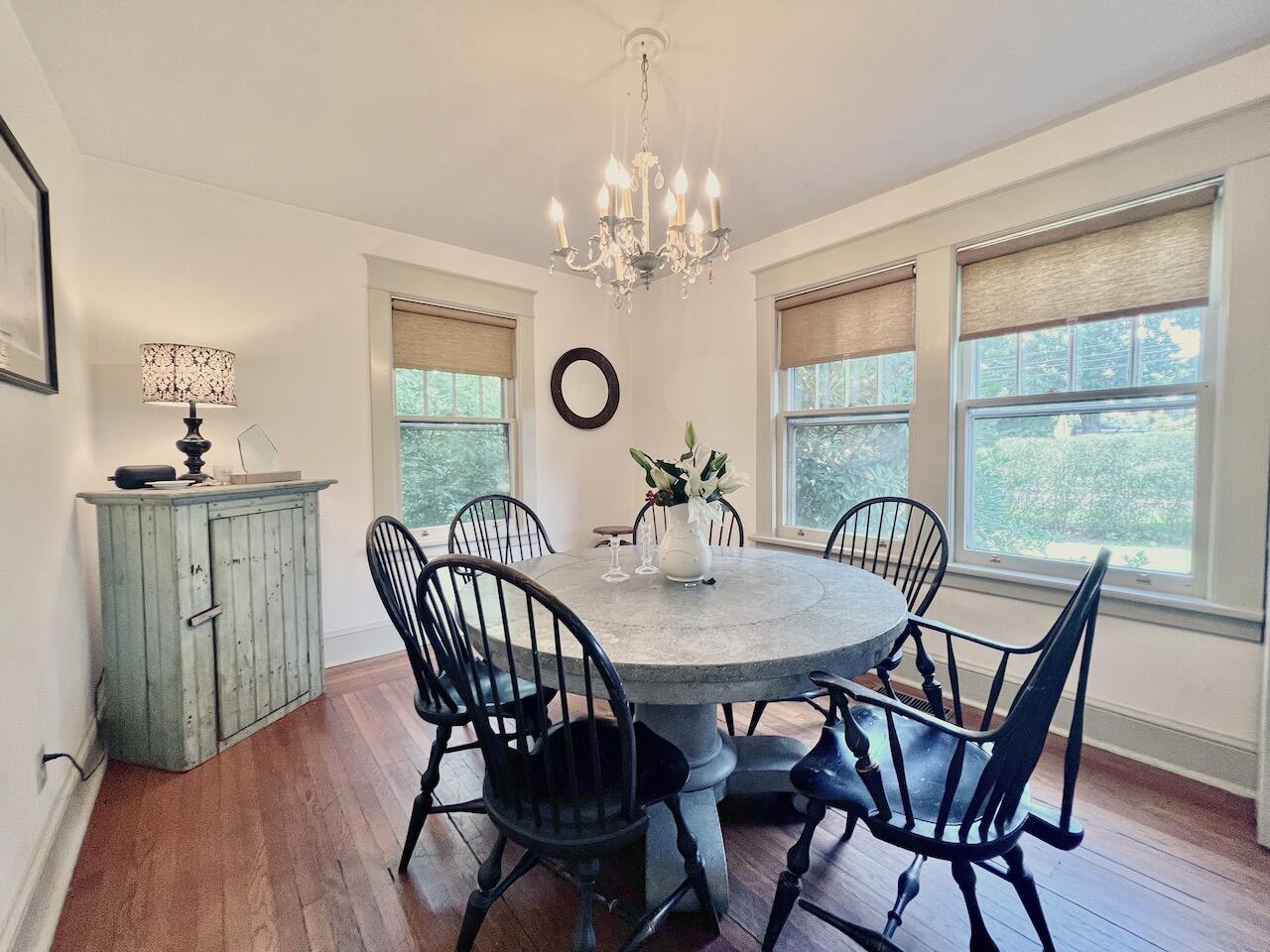 319 Rowayton Avenue Rowayton, CT 06853 - Photo 8 of 25 a view of a dining room with furniture window and wooden floor
