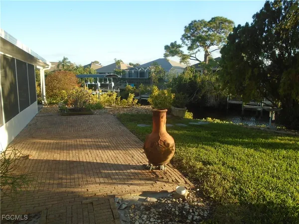 a view of a garden
