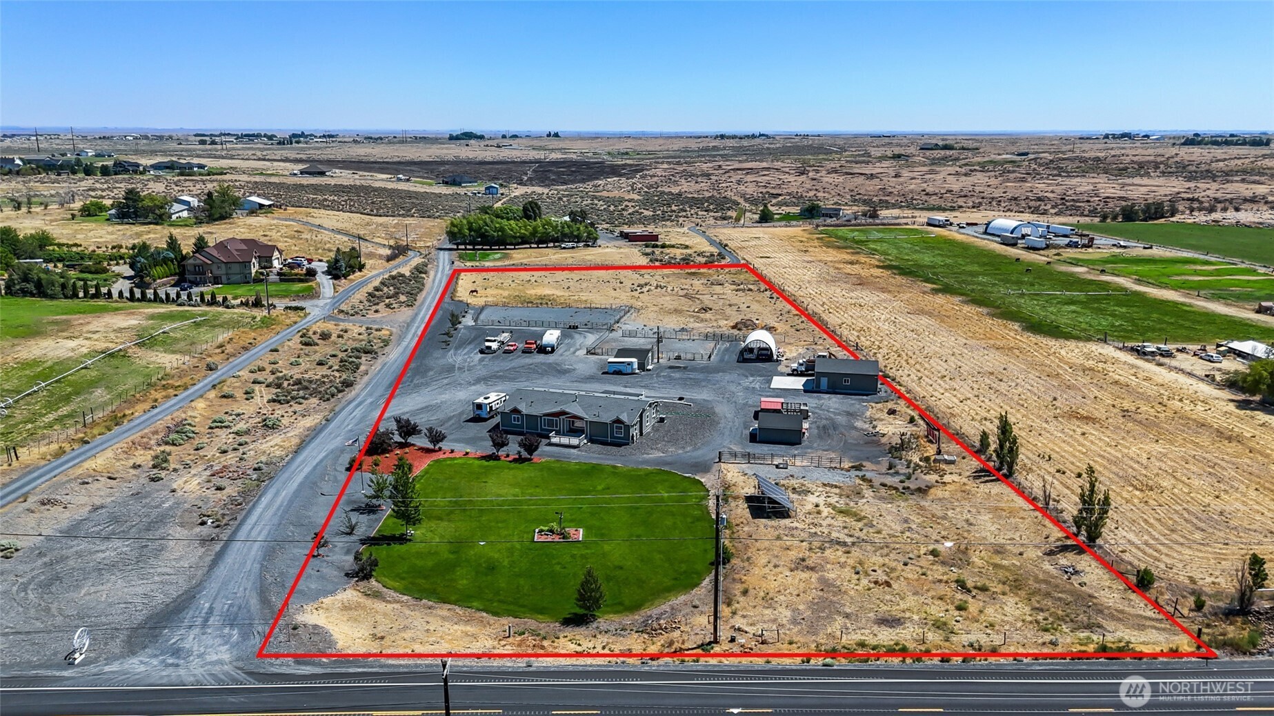 12455 Dodson Road Northwest Ephrata, WA 98823 - Photo 3 of 40 an aerial view of a city