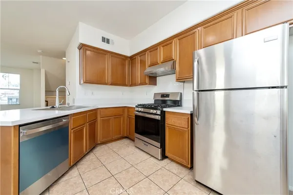 a view of a building from a window