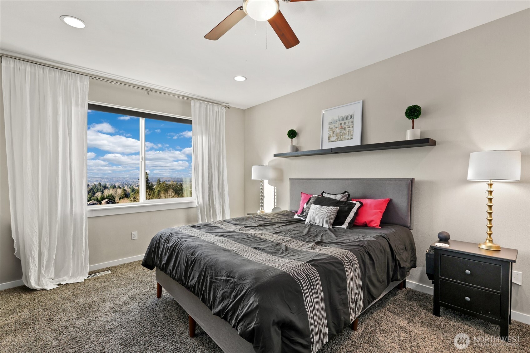 1320 34th Street Southeast Puyallup, WA 98372 - Photo 18 of 40 a bedroom with a bed and a window