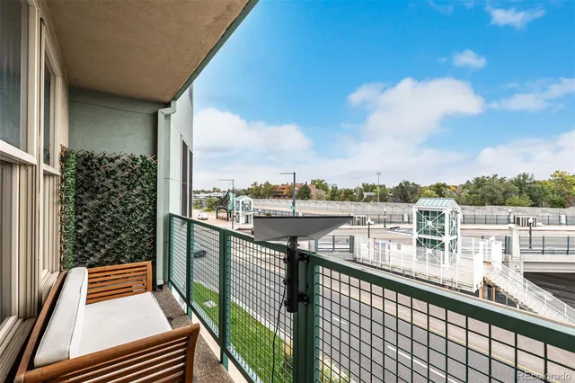 a view of balcony with city view