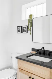 a bathroom with a sink and a toilet