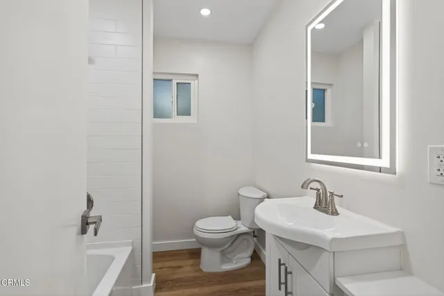 a view of backyard with green space