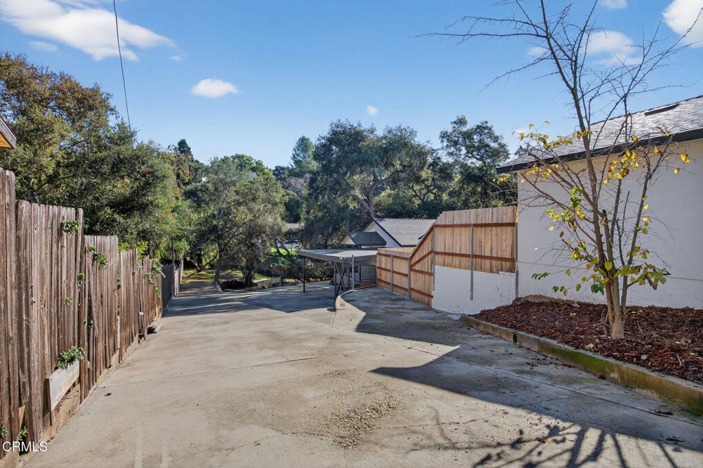 312 Prospect Street Oak View, CA 93022 - Photo 41 of 45 a view of a bench in a backyard